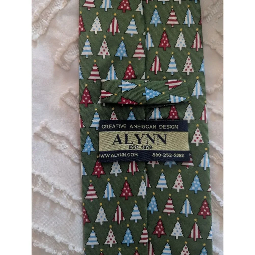 ALYNN Christmas Tie 100% silk
